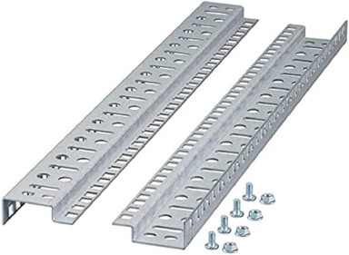 EFB Montažne šine 19", 12U, set 2 komada, crne